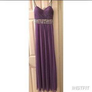 Long purple dress